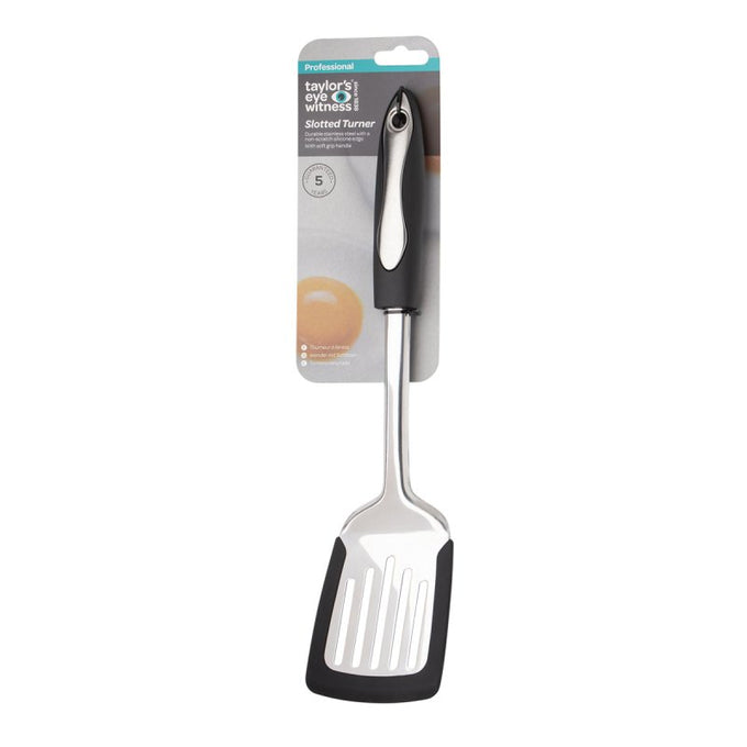 Professional Non-Scratch Stainless Steel Slotted Turner for cooking - durable kitchen tool | Keans Claremorris