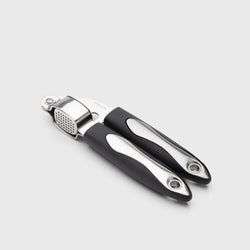 Professional Soft Grip Garlic Press with removable compartment, dishwasher safe, BPA free, soft grip handles - Keans