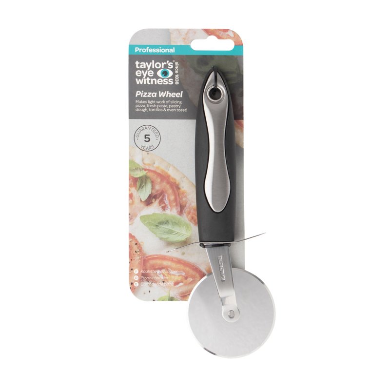 Professional Soft Grip Pizza Wheel with ergonomic handle for easy slicing – available at Keans Claremorris.