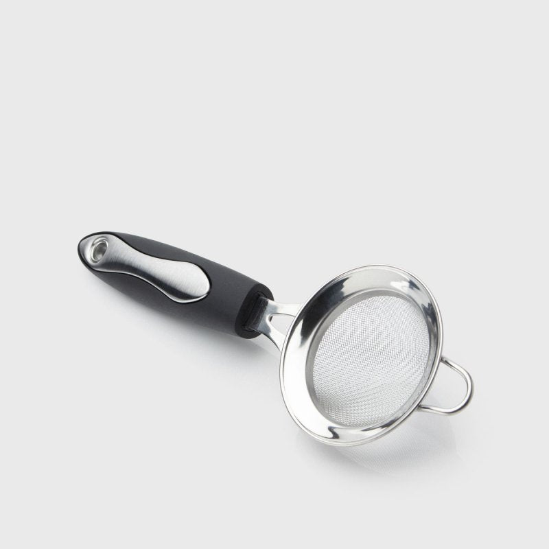 Professional soft grip stainless steel mini sieve for straining and sifting, dishwasher safe – Keans Claremorris