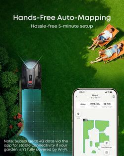 Eufy E18 1200m² 4G Wire-Free AI Vision Robot Lawnmower| T28012A1