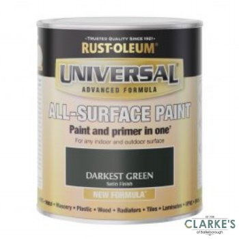 Painters Touch Universal Darkest Green 750ml all-surface paint and primer, brush-applied, 9m² coverage - Keans Claremorris
