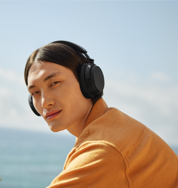 Sennheiser Accentum Black Wireless Headphones, high-quality sound, sleek design | Available at Keans Claremorris