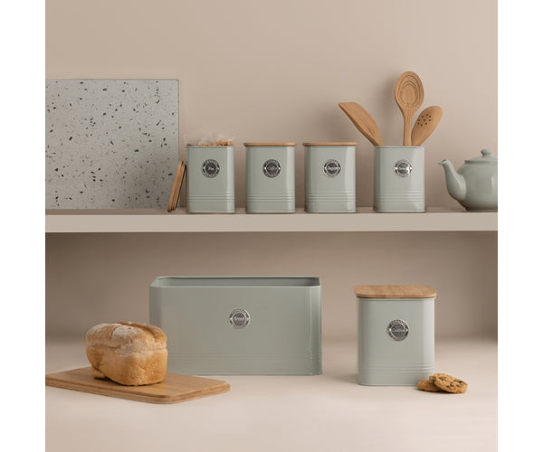 Living Squircle Mint Bread Bin 9L with modern design, durable material, available at Keans Claremorris store.