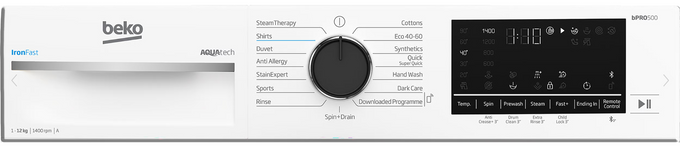 Beko 12kg 1400 Washing Machine White | B5W1241AW - Image 5