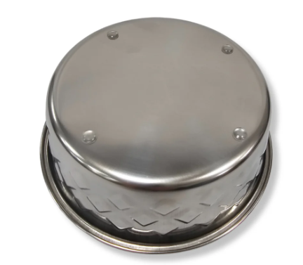 Hexagon Silver Bowl 1800ml - Stylish geometric design, durable metal, perfect for serving | Keans Claremorris