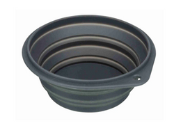 Collapsible 0.25L silicone travel bowl for dogs, portable, waterproof, easy to clean, clip-on design – Keans Claremorris.