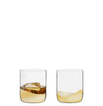 Load image into Gallery viewer, Set of 2 Wave Dof Tumblers Gold
