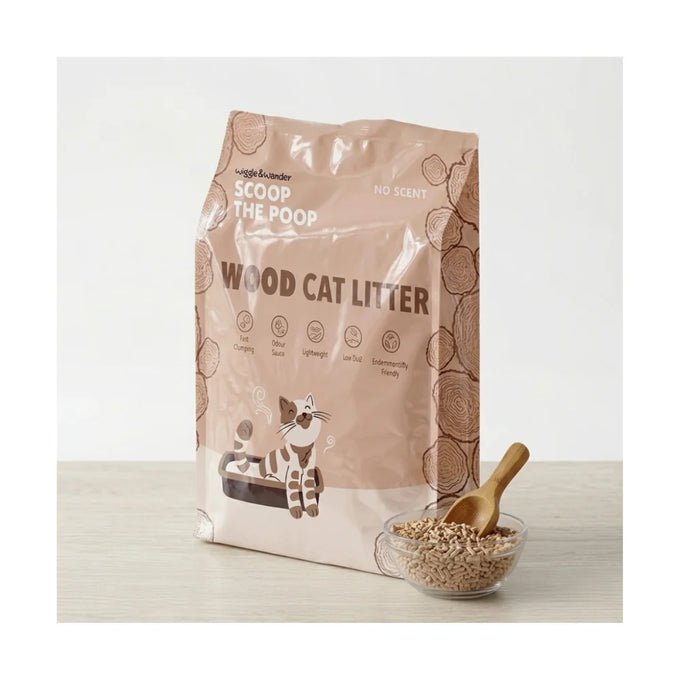 Wiggle & Wander Cat Litter Wood Pellets - Image 2