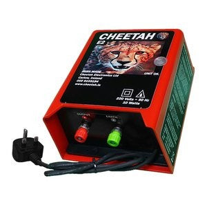 Electric Fence Cheetah E2 Mains Fencer Controller for cattle, horses, pigs, sheep, 230V, 2-year warranty - Keans Claremorris
