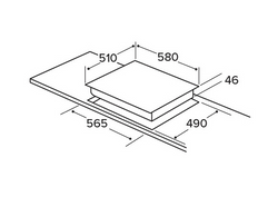 CDA Matrix 60cm Ceramic Hob