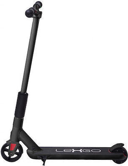 Kids Electric Scooter LEXGO U4 black, 100W motor, 14km speed, RGB wheels, electronic & foot brake – Keans Claremorris