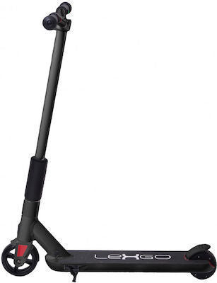 Kids Electric Scooter LEXGO U4 black, 100W motor, 14km speed, RGB wheels, electronic & foot brake – Keans Claremorris