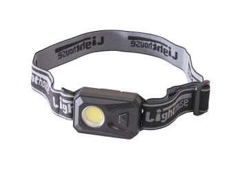 150 Lumens LED COB headlight with 4 modes, adjustable strap, splash proof, lightweight – ideal for camping and emergencies.
