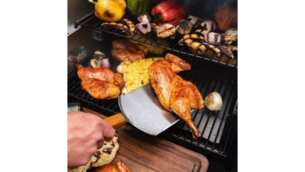 Traeger Large Cut BBQ Spatula for grilling, durable design - available at Keans Claremorris