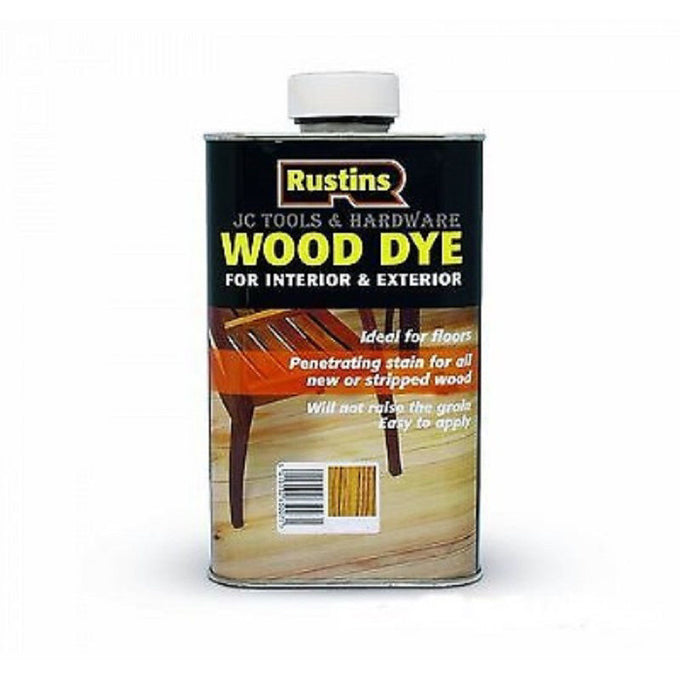 Rustins Wood Dye Medium Oak 250ml for durable, warm wood color, suitable for indoor and outdoor use – Keans Claremorris