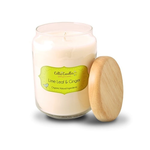 Large Pop Jar Lime Leaf & Ginger candle with lemon, lime, and ginger scent for kitchen freshness – Keans Claremorris