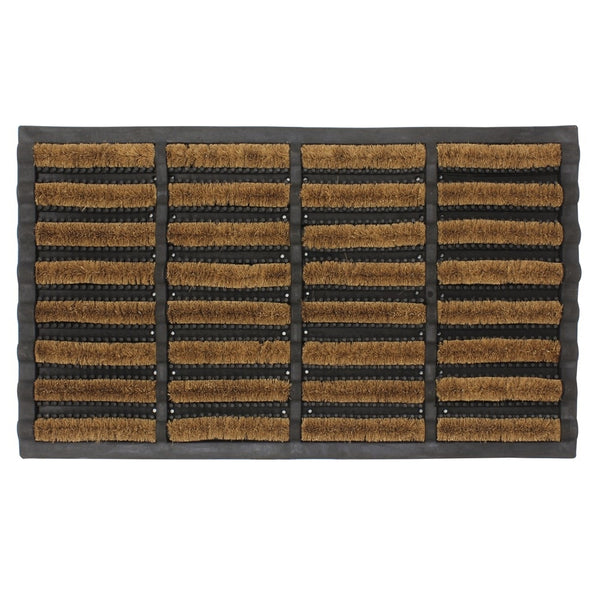 Nimbus Rubber & Coir Mat 45x75cm, durable outdoor scraper mat with coir bristles and rubber backing, by Keans Claremorris.