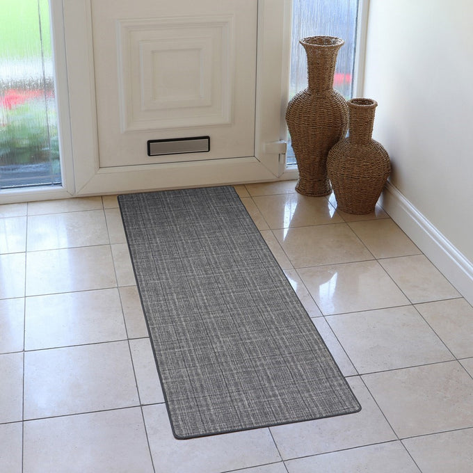 Elegance Indoor Runner Mat Grey 50x150cm for hallway and entryway - Keans Claremorris