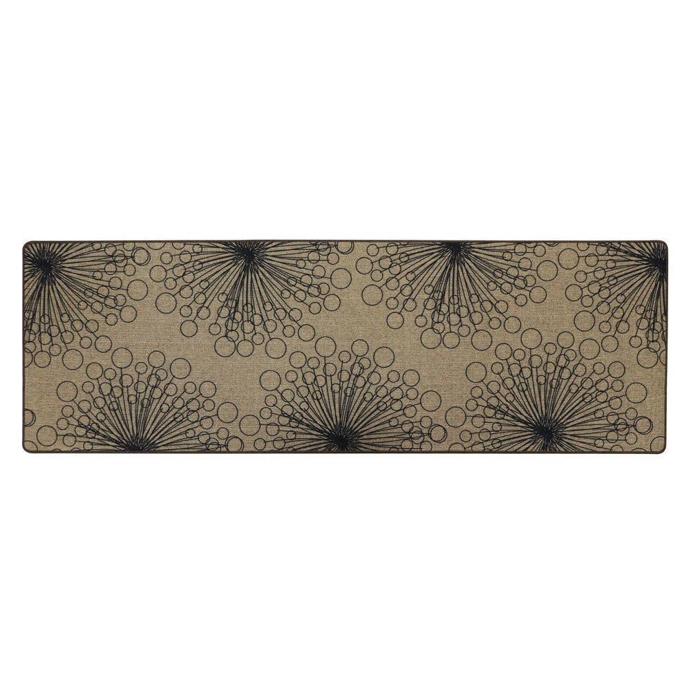 JVL Elegance Indoor Runner Mat 50x150cm with dandelion clock design, rubber backing, machine washable – Keans Claremorris