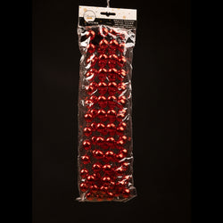 Bead Garland Red XXL 20mm beads, 270cm length, decorative string for home or event, Keans Claremorris.