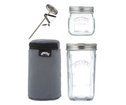Kilner Yoghurt Making Set with glass jars and lids for homemade yogurt – available at Keans Claremorris