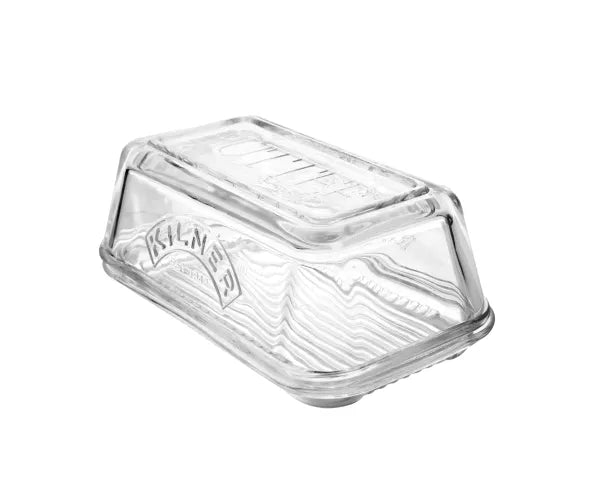 Kilner Glass Butter Dish with Lid – Clear, durable butter storage from Keans Claremorris