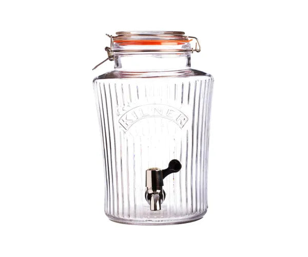 Kilner Clip Top Vintage 5 Litre Drinks Dispenser with Tap – Durable Glass Container | Keans Claremorris