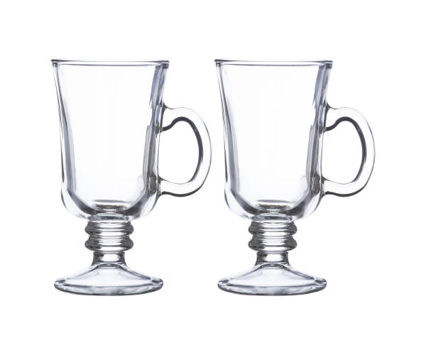 Set of 2 Rav Entertain 24cl Irish coffee glasses, 192x81x151mm, ideal for hot drinks – Keans Claremorris