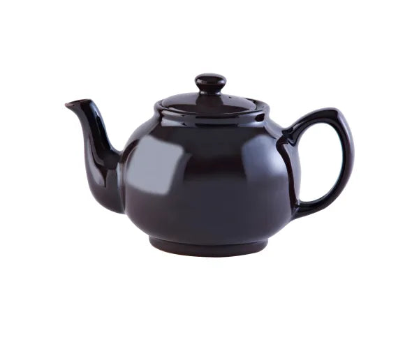 Rockingham 6-cup chocolate stoneware teapot, 1100ml, non-drip spout, dishwasher safe – Keans Claremorris
