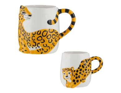 Price & Kensington Cheetah Set Of 2 Mugs 19.5cl