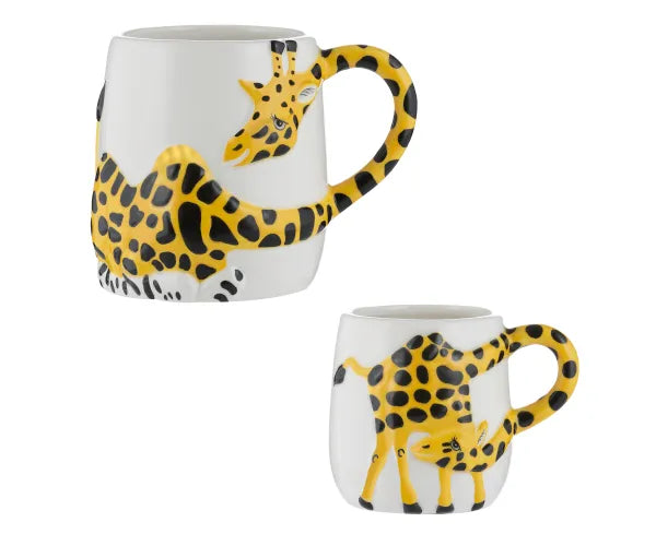 Price & Kensington Giraffe Set Of 2 Mugs 19.5cl