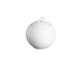 Price & Kensington Simplicity white porcelain sugar bowl with lid, durable vitrified design – available at Keans Claremorris.
