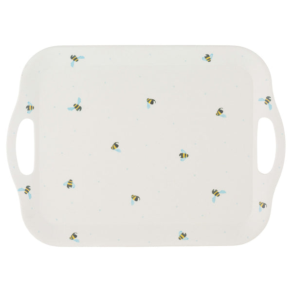 Sweet Bee Bamboo Tray Small, natural bamboo serving tray 26x6x2cm, eco-friendly, Price & Kensington, Keans Claremorris.