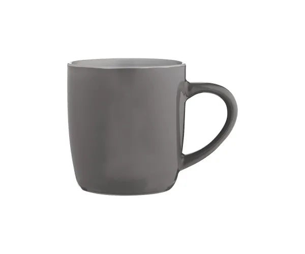 Price & Kensington Charcoal stoneware mug 33cl, high gloss, cream interior, microwave & dishwasher safe – Keans Claremorris
