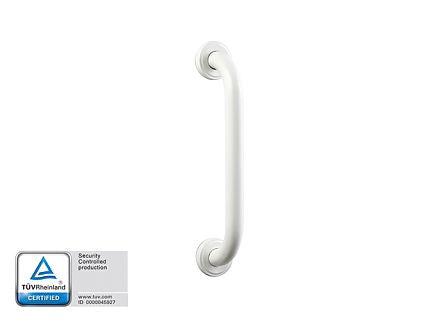 Pro Straight Grip Rail 250x25mm White, non-slip textured finish, durable powder-coated, secure fit - Keans Claremorris