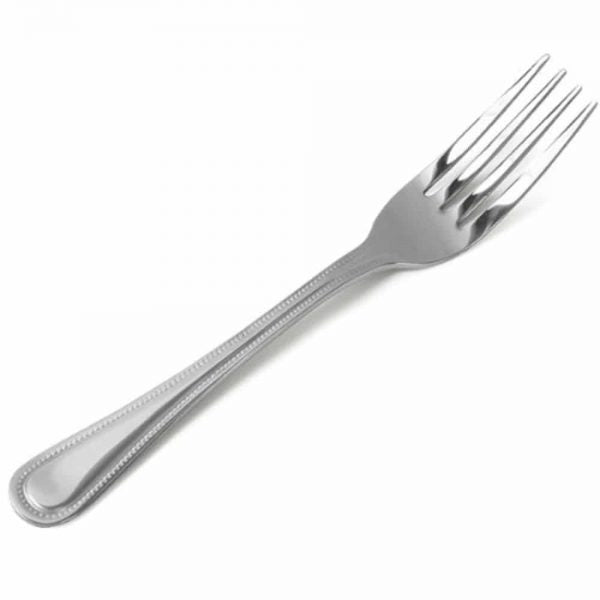 Bead Dessert Fork in 18/0 stainless steel, mirror polished, dishwasher safe, classic pearl design – Keans Claremorris.