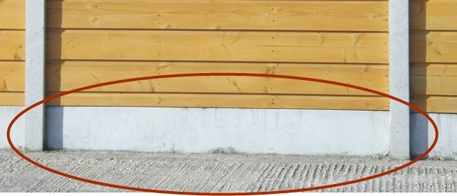 1.8mt (6ft) smooth-faced concrete plinth base panel for fencing, durable and plain, from Keans Claremorris.