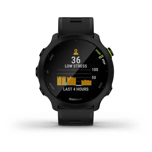 Garmin Forerunner 55 Black GPS running watch with heart rate monitor, available at Keans Claremorris