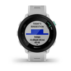 Garmin Forerunner 55 White GPS Running Watch with Heart Rate Monitor - Available at Keans Claremorris