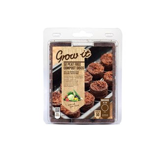50 Gardman Grow It peat free compost discs, biodegradable seed starters for healthy plant growth – Keans Claremorris.