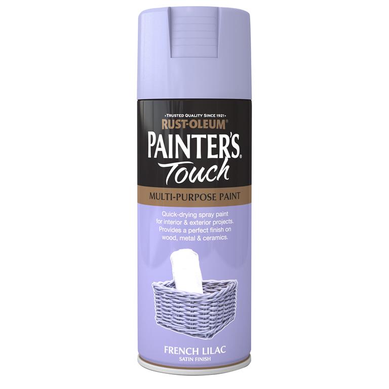 Painters Touch French Lilac Satin 400ml spray paint, fast-drying, durable finish, multi-purpose, Keans Claremorris.