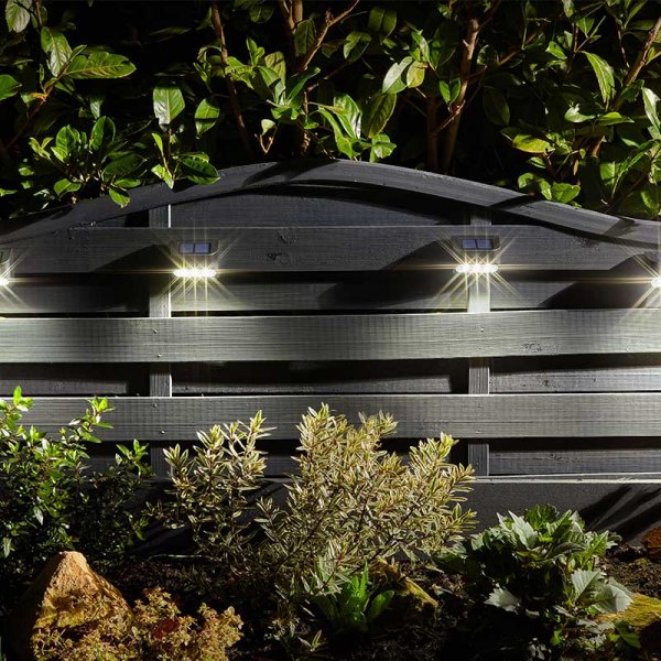 Premier Wall, Fence & Post Light 4-pack, 10 LEDs each, outdoor lighting by Keans Claremorris