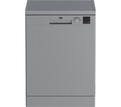 BEKO DVN04X20S silver full-size dishwasher, 13 place settings, quick wash, energy-efficient, available at Kean’s Claremorris