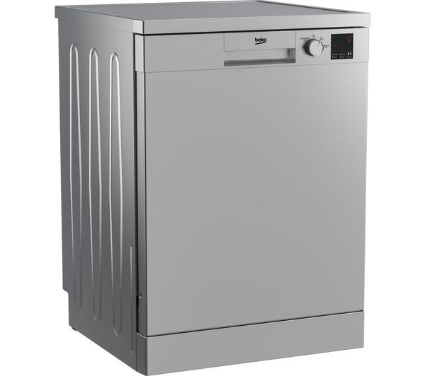 BEKO DVN04X20S full-size silver dishwasher, efficient cleaning, modern design – available at Keans Claremorris