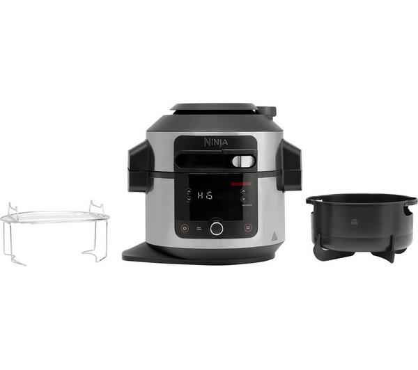 NINJA Foodi 11-in-1 SmartLid OL550UK Multicooker in Stainless Steel & Black, versatile cooking, Keans Claremorris