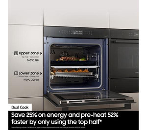 Samsung Series 4 Pyro Single Oven Black Stainless