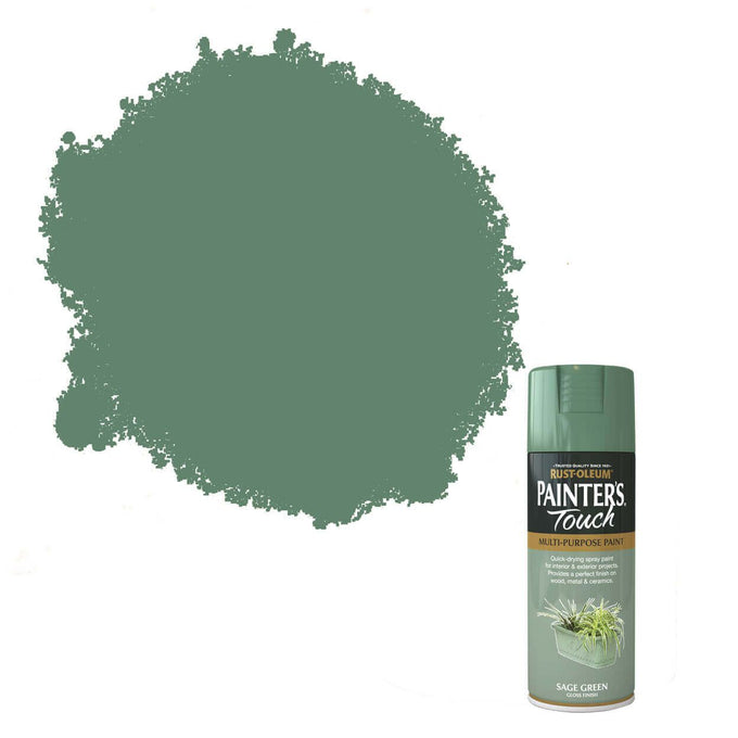 Rust-Oleum Painter's Touch Sage Green spray paint 400ml can – durable finish, available at Keans Claremorris