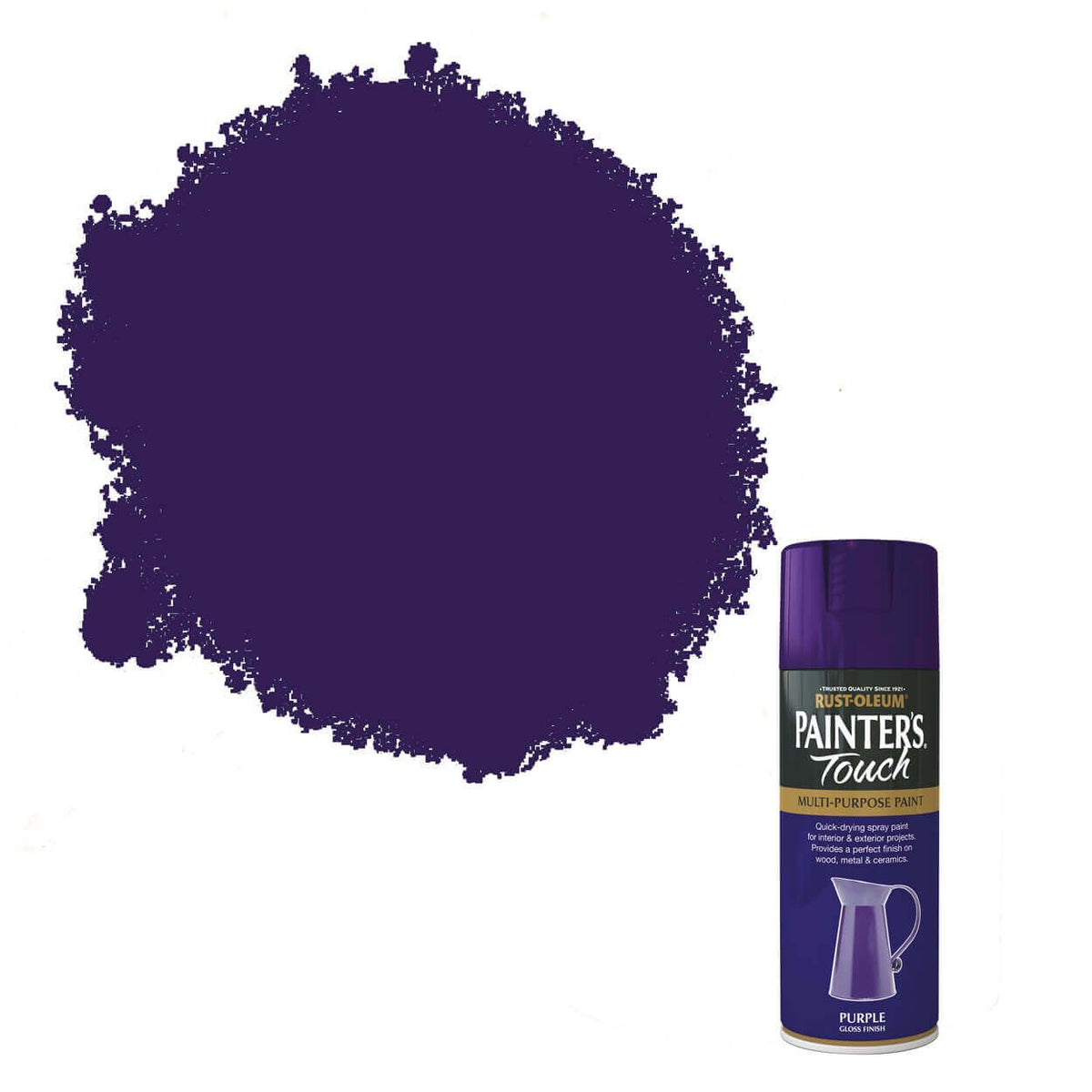 Rust-Oleum Painter's Touch Purple Spray Paint 400ml can – vibrant color, Keans Claremorris store