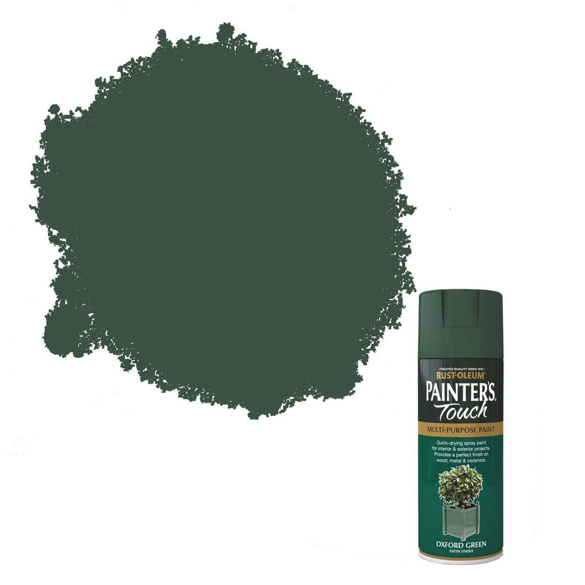 Rust-Oleum Painter's Touch Oxford Green spray paint 400ml can – available at Keans Claremorris